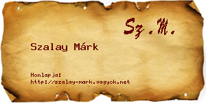 Szalay Márk névjegykártya